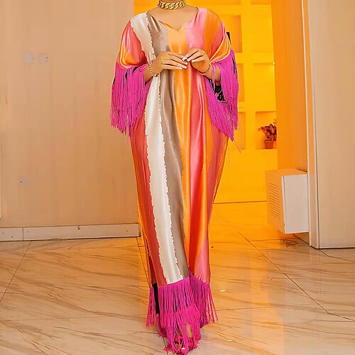 

Arabian Adults Women's Cosplay Abaya African Traditional Dress Arabian Dress For Party Polyester Masquerade Dress