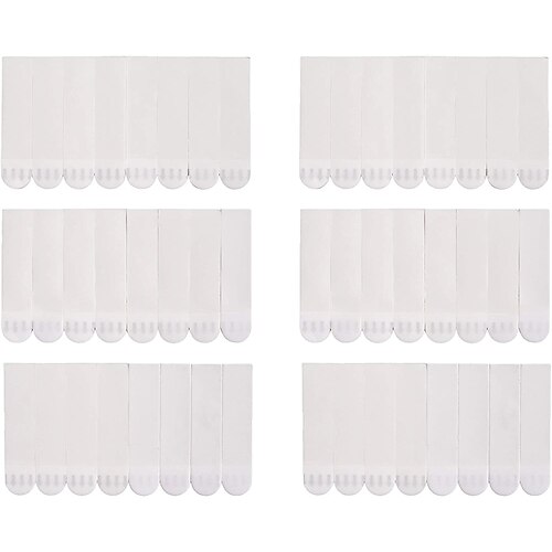 

10pcs Refill Strips Double Sided Adhesive Strips Damage Free Water-Resistant Replacement Hanging Strips for Indoor Hooks Caddies