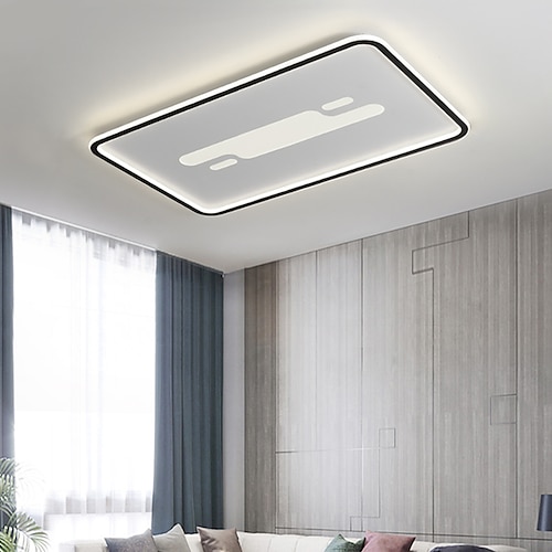

40/50/60 cm Geometric Shapes Dimmable Ceiling Light LED Flush Mount Lights Metal Sector Painted Finishes Contemporary Modern 110-120V 220-240V
