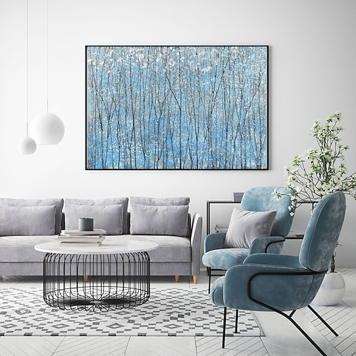 

Handmade Oil Painting Canvas Wall Art Decoration Modern Abstract Dense Forest for Home Decor Rolled Frameless Unstretched Painting