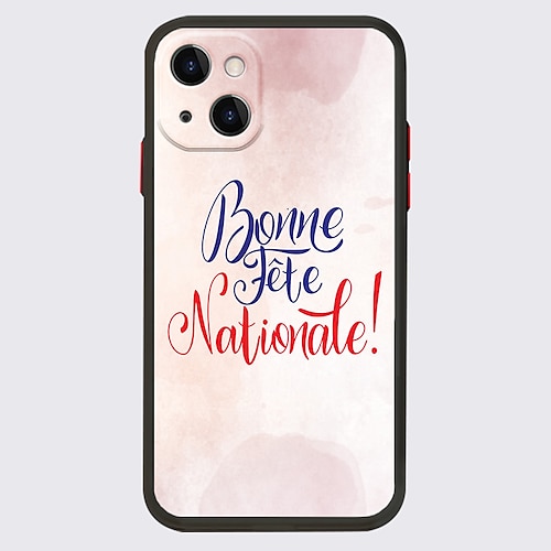 

14 Juillet 2022 Bonne Fête Nationale Français Phone Case For Apple iPhone 14 Pro Max 13 12 11 Pro Max Mini X XR XS 8 7 Plus Unique Design Protective Case Dustproof Shockproof Back Cover TPU