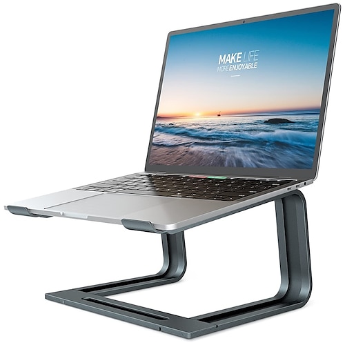 

Laptop Stand for Desk Laptop Riser Metal All-In-1 Ergonomic Laptop Holder Compatible with Kindle Fire iPad Pro MacBook Air Pro 9 to 15.6 inch 17 inch