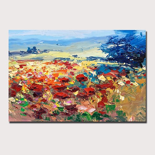 

Handmade Oil Painting CanvasWall Art Decoration Abstract Knife Painting Seascape Flower For Home Decor Rolled Frameless Unstretched Painting