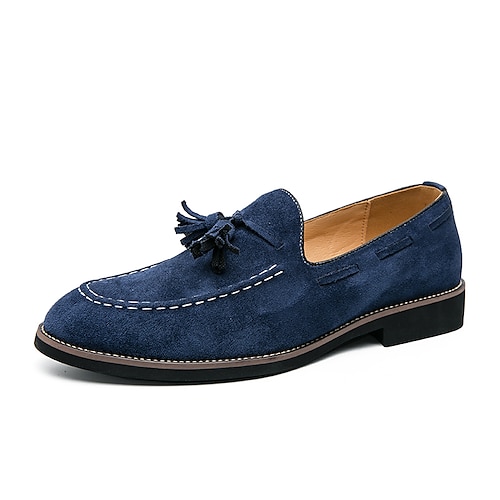 

Hombre Zapatos de taco bajo y Slip-On Casual Clásico Diario Oficina y carrera PU Negro Verde Marrón Primavera Verano