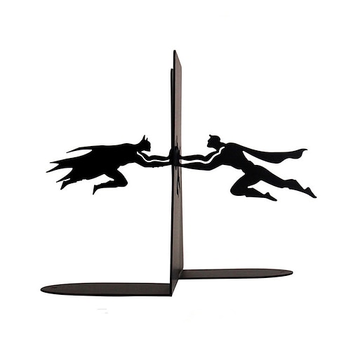 

Book Ends 1 Pair Wrought Iron Decorative Bookends Non-Slip Bookends Bookends for School Office Business Easy to Carry Vintage Economy Universal Nonskid Heavy Duty 4.576.692.95 inch