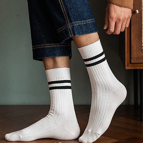 

Men's Crew Socks Work Daily Cotton Formal Casual Casual Sports 1 Pair