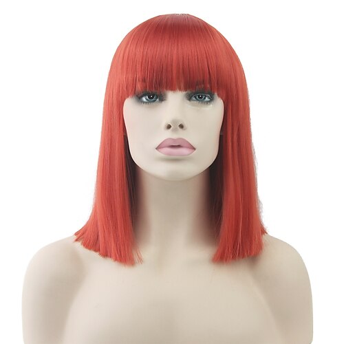 

Anime Color Hair Cospoay Wig Color BoBo Head Short Straight Hair