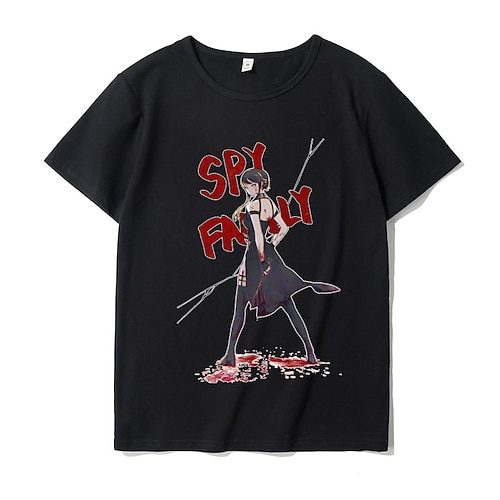 

Inspired by SPY×FAMILY Loid Forger Yor Forger Anya Forger T-shirt Cartoon 100% Polyester Anime Harajuku Graphic Kawaii T-shirt For Men's / Women's / Couple's