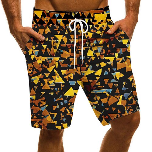 

Men's Swim Trunks Swim Shorts Quick Dry Board Shorts Bathing Suit with Pockets Drawstring Swimming Surfing Beach Water Sports Patchwork Printed Spring Summer