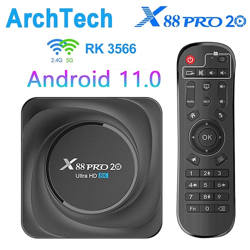 

X88 pro 20 TV box android 11 8G 128GB 4K Smart TV Box LEMFO 2.4G 5.8G WIFI BT 4.2 Google Voice Set Top Box 11.0