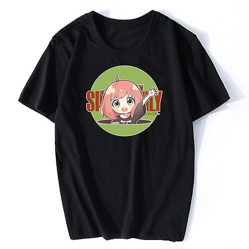 

Inspired by SPY×FAMILY Loid Forger Yor Forger Anya Forger T-shirt Cartoon 100% Polyester Anime Harajuku Graphic Kawaii T-shirt For Men's / Women's / Couple's