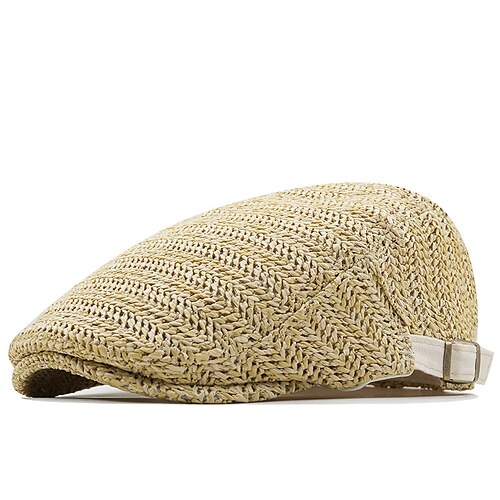 

Summer Beret Hat Men Solid Breathable Hat For Women Daily Wear Sunshade Hat Outdoor Casual Cap
