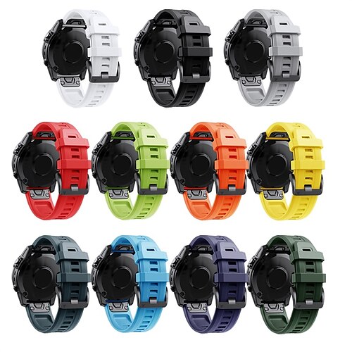 

OMAIGAR for Garmin Fenix 7X Watch Bands 26mm Quickfit Soft Silicone Replacement Strap Wristband for Garmin Fenix 5X / Fenix 6X / Fenix 5X Plus / Fenix 6X Pro / Fenix 3 / Fenix 3 hr Smartwatch