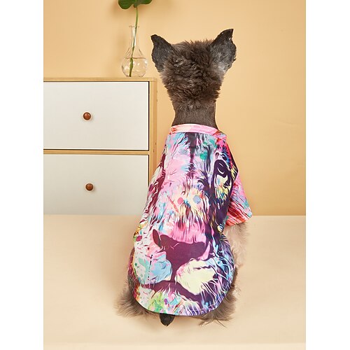 

Dog Cat Shirt / T-Shirt Lion Fashion Dog Clothes Puppy Clothes Dog Outfits Soft Multicolor Costume for Girl and Boy Dog Polyster XS S M L XL XXL