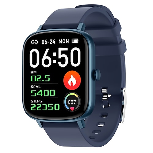 

696 P55 Smart Watch 1.7 inch Smart Band Fitness Bracelet Bluetooth Pedometer Call Reminder Sleep Tracker Compatible with Android iOS Women Men Message Reminder IP 67 31mm Watch Case