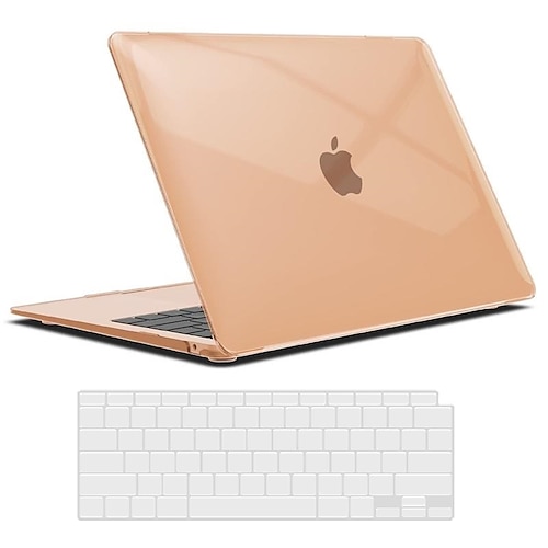 

Compatible with New MacBook Air 13 inch case 2022 2021 2020 M1 A2337 A2179 A1932 Hard Shell Case&Keyboard Cover&Screen Film for Mac Air 13 with Touch ID (2018-2022) Frost Clear AT13CL2