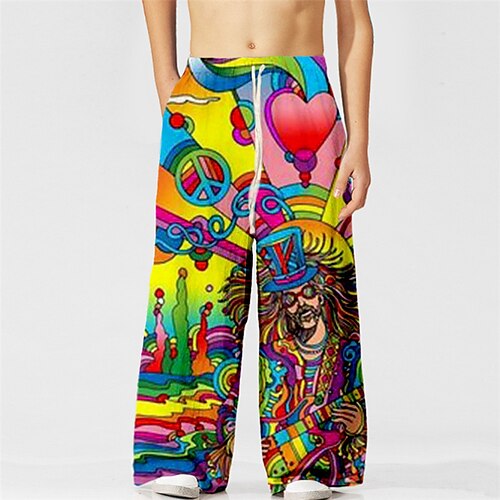 

Bambino Da ragazzo Pantaloni Pop art Attivo A cordoncino Esterno 3-10 anni Primavera Arcobaleno