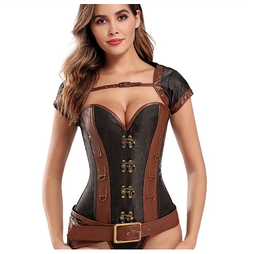 

Costumi da pirata Medievale Steampunk 18esimo secolo Completi Corsetti e bustier Per donna Costume Vintage ▾ Cosplay Feste Halloween Scialle Halloween / Borsa / Corsetto / Tanga / Corsetto / Borsa