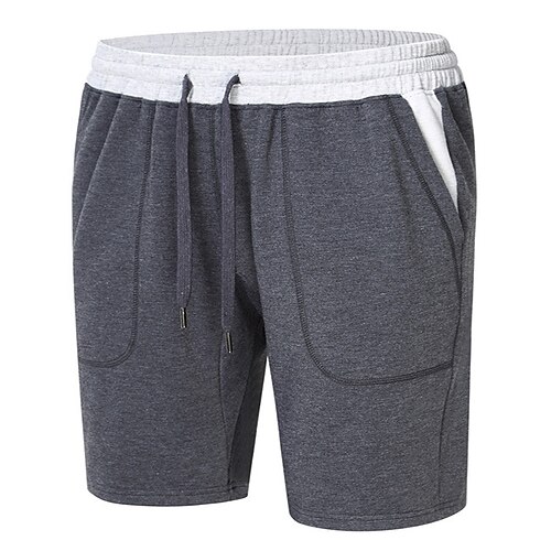 

Men's Active Sweat Shorts Solid Colored Windproof Breathable Short Casual Daily Holiday Fashion Simple Black Gray Micro-elastic