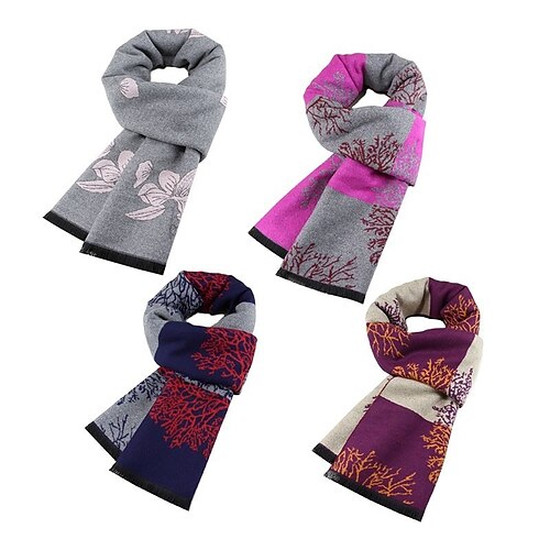 

Women's Scarves Office Daily Wear Vacation Animal Flower / Plants Polyester / Polyamide Scarves 1 PCS