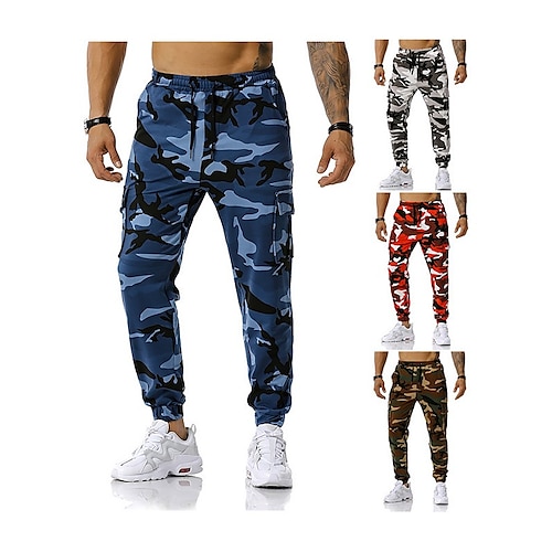 

Men's Sweatpants Joggers Multiple Pockets Cotton Camouflage Sport Athleisure Bottoms Breathable Soft Comfortable Everyday Use Street Casual Athleisure Daily Outdoor