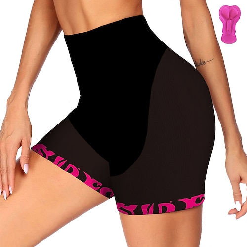 

21Grams Women's Bike Shorts Cycling Shorts Bike Padded Shorts / Chamois Bottoms Mountain Bike MTB Road Bike Cycling Sports Graphic 3D Pad Cycling Breathable Quick Dry Black Polyester Spandex Clothing