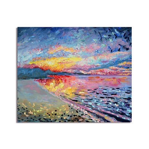 

Oil Painting Handmade Hand Painted Wall Art Abstract Landscape Canvas Painting Home Decoration Decor Stretched Frame Ready to Hang