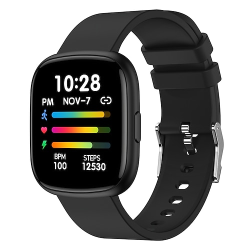 

P67 Smart Watch 1.4 inch Smartwatch Fitness Running Watch Bluetooth Pedometer Call Reminder Activity Tracker Compatible with Android iOS Women Men Waterproof Long Standby Message Reminder IP68 37.5mm