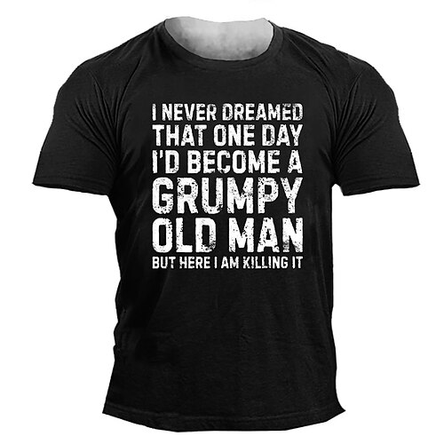 

Men's Unisex T shirt Tee 3D Print Graphic Patterned Letter Crew Neck Street Daily Print Short Sleeve Tops Designer Casual Vintage Big and Tall Black Army Green Navy Blue / Summer