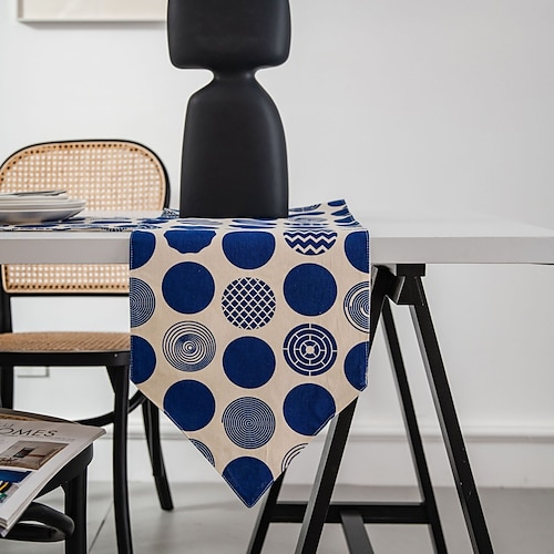 

Farmhouse Table Runner Vintage Table Runner Cotton Linen Table Decorations for Dining Party Holiday
