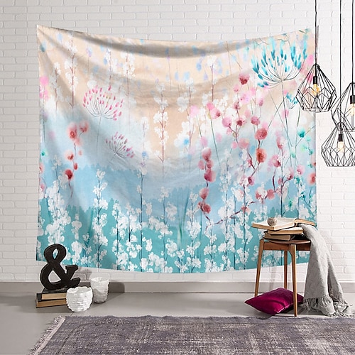 

Floral Wall Tapestry Art Decor Blanket Curtain Hanging Home Bedroom Living Room Decoration Polyester