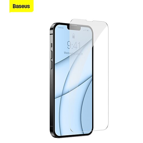 

2PCS Baseus Phone Screen Protector 0.3mm Full-glass Tempered Glass For Apple iPhone 13 iPhone 13 Pro Max High Definition (HD) Scratch Proof Anti-Fingerprint Back Protector