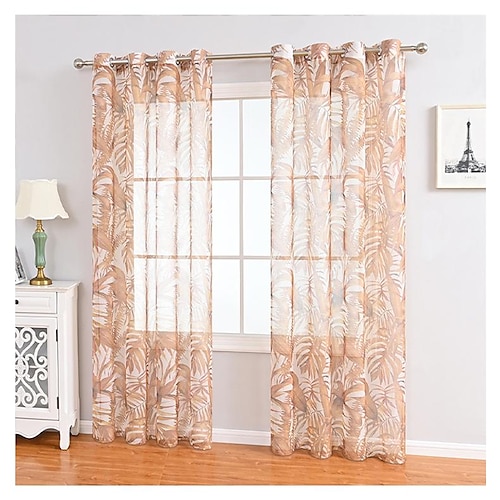 

White Sheer Tab Top Curtain Farmhouse, Kitchen Living Room Window Curtain Farmhouse,Door Curatin, Girls Bedroom Cascade