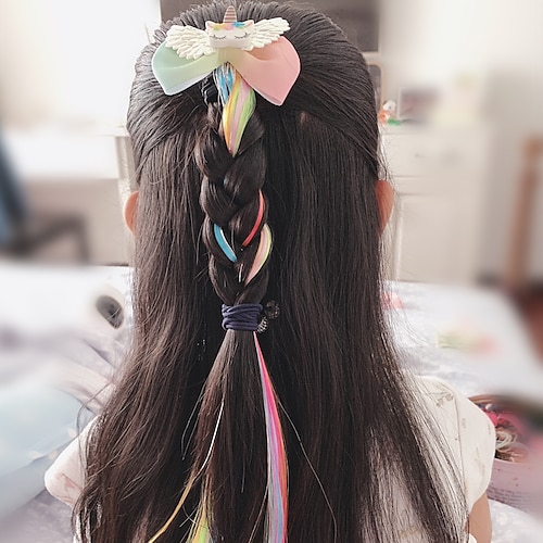 

Toddler / Baby Girls' Active / Sweet Daily Unicorn Cartoon Butterly Style Polyester Hair Accessories White / Blue / Pink One-Size