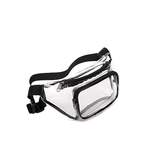 

clear mini bum bagfanny pack pvc waist bag outdoor sports fitness running bag drifting storage bag travel carrying bag