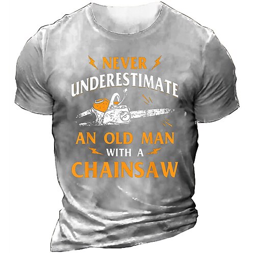 

Men's Unisex T shirt Tee 3D Print Graphic Prints Letter Crew Neck Street Daily Print Short Sleeve Tops Designer Casual Vintage Big and Tall White Black Gray / Summer