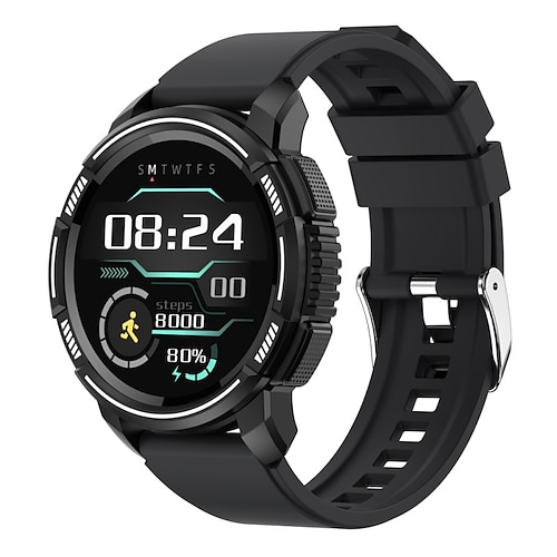 

S41 Smart Watch 1.28 inch Smart Band Fitness Bracelet Bluetooth Pedometer Call Reminder Sleep Tracker Compatible with Android iOS Men Message Reminder IP68 31mm Watch Case