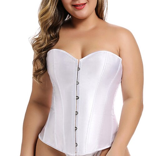 

Corsé Mujer Corsés Trachtenmieder Víspera de Todos los Santos Fiesta de baile Fiesta y Noche Discoteca Blanco Negro Azul Piscina Sensual Campestre bávaro Hebilla Espalda al Aire Control de barriga