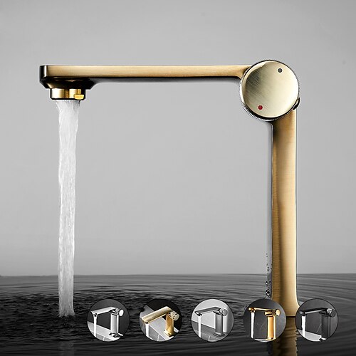 

Bathroom Sink Faucet - Classic Electroplated Centerset Single Handle One HoleBath Taps