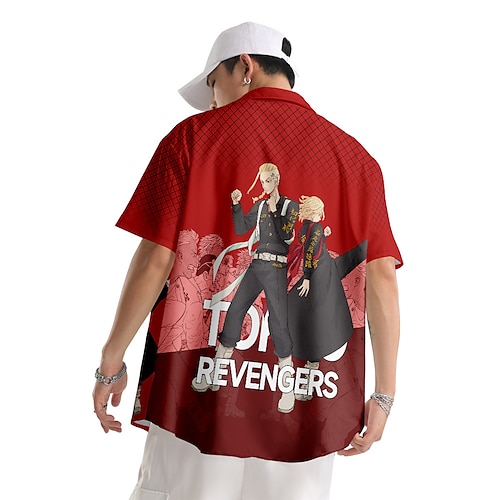 

Inspired by Tokyo Revengers Hanagaki Takemichi Cartoon Manga Back To School Anime Harajuku Graphic Kawaii Top For Men's Adults' 3D Print Terylene