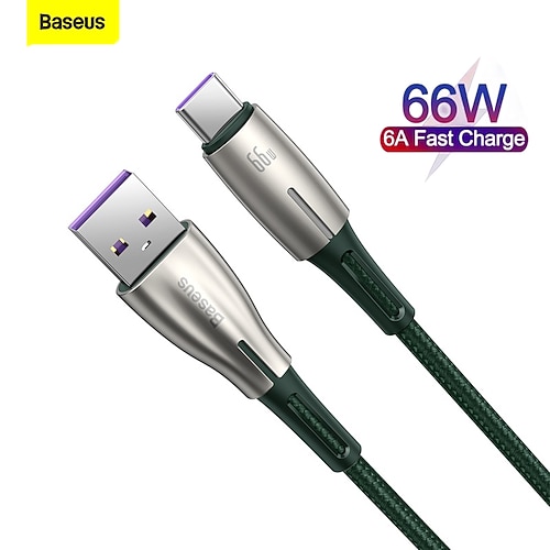 

Baseus Water Drop-shaped Lamp SuperCharge Cable For Type-C 66W
