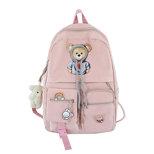 

School Backpack Bookbag Cartoon Animal for Student Boys Girls Water Resistant Wear-Resistant Breathable Nylon School Bag Back Pack Satchel 20.97 inch