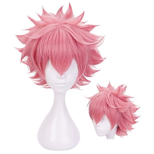 

mon héros académique anime ashido mina cosplay perruque rose