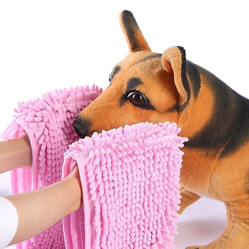 

Pet Sponge Towel for Dogs and Cats Super Absorbent Pet Bath Towel Microfiber Drying Towel for Small, Medium, Large Dogs and Cats, Quick Dry, Machine Washable