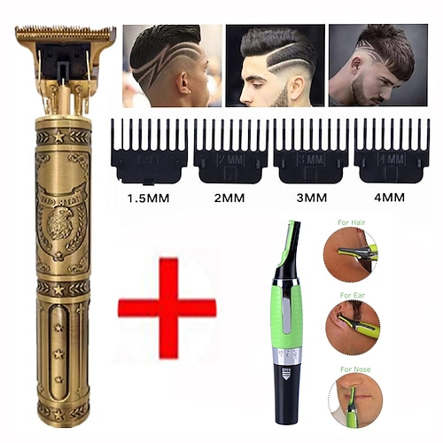 

Vintage T9 0mm Cordless Beard Hair Trimmer Professional Razors Electric Shaver Clipper For Men Hair Cutting Machine Barber