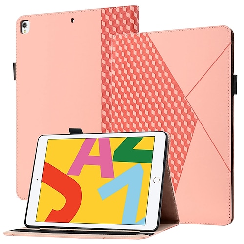 

Tablet Case Cover For Lenovo Tab P11 / Plus Tab M10 HD M10 FHD Plus Tab M8 (FHD / HD) Card Holder with Stand Flip Solid Colored Geometric Pattern TPU PU Leather