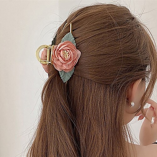 

Mujer Elegante Uso Diario Flor Garras de pelo