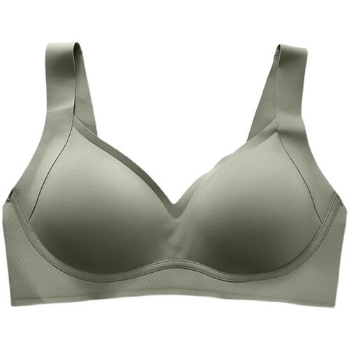 

Women's No Steel Ring Underwear Sports Bra Solid Color Glossy Seamless Bra