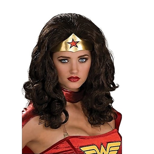 

Wonder Woman Wig Black One Size Only Wigs