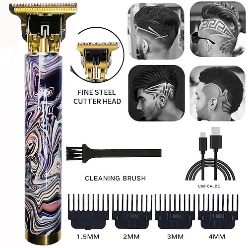 

Professional Hair Clipper Men's Barber Beard Trimmer Rechargeable Hair Cutting Machine Ceramic Blade Low Noise Adult Kid